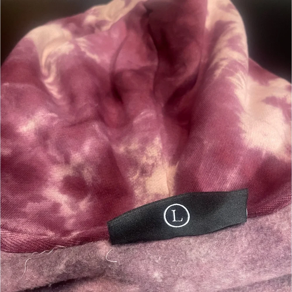 BNWT CIVIL REGIME CRANBERRY MARBLE WASH LARGE MENS UNISEX TIE DYE HOODIE - Picture 8 of 16